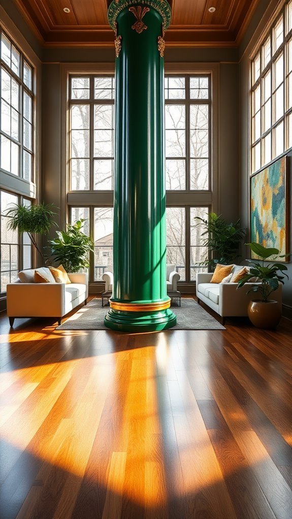 vibrant column highlights design