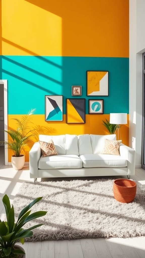 vibrant contrasting color combinations