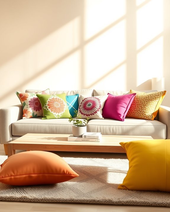 vibrant cushion covers transform