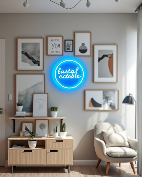 vibrant custom neon decor