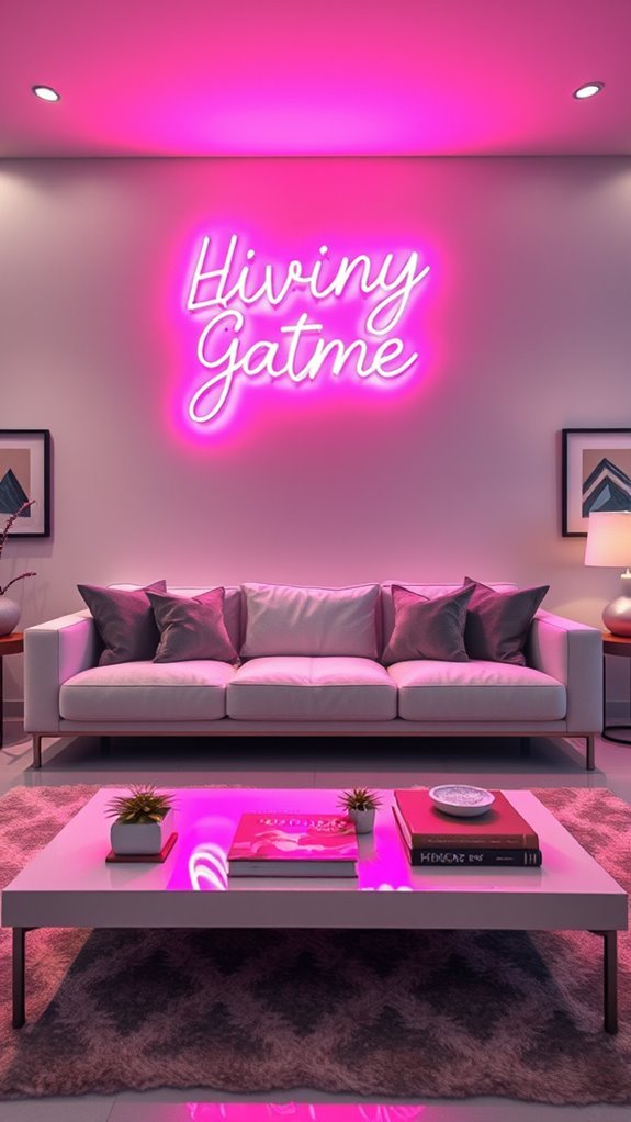 vibrant customizable neon decor