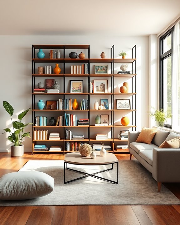 vibrant decorative bookshelf backdrops