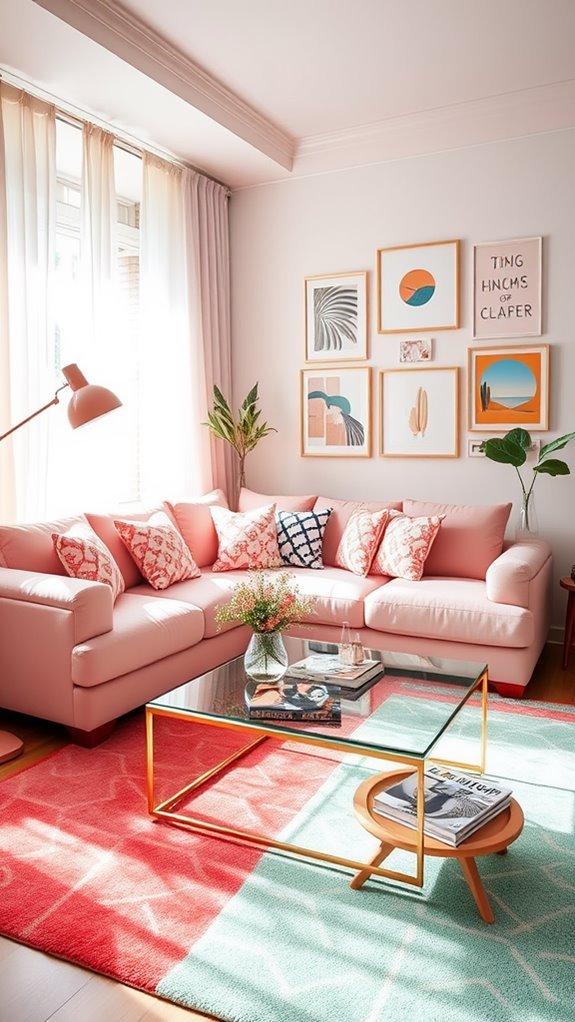 vibrant decorative floor coverings