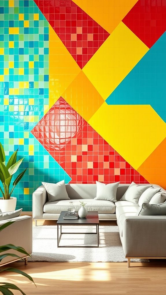 vibrant decorative mosaic tiles