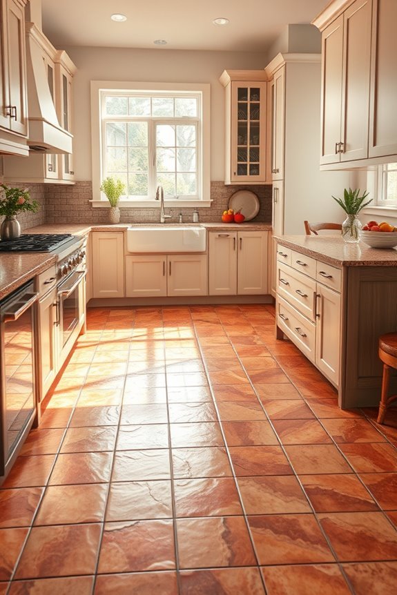 vibrant durable kitchen flooring