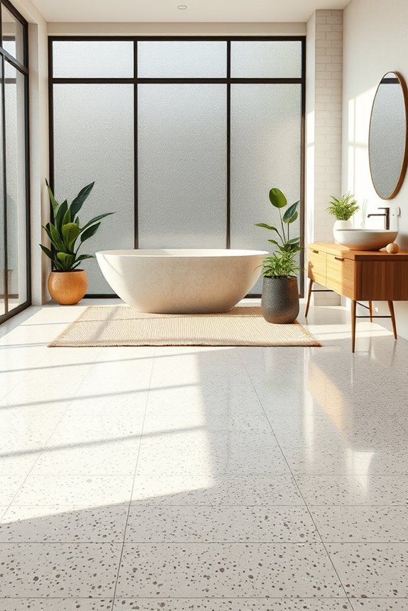 vibrant durable terrazzo flooring