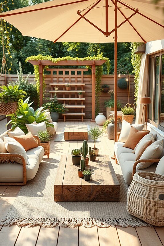 vibrant eclectic outdoor retreat