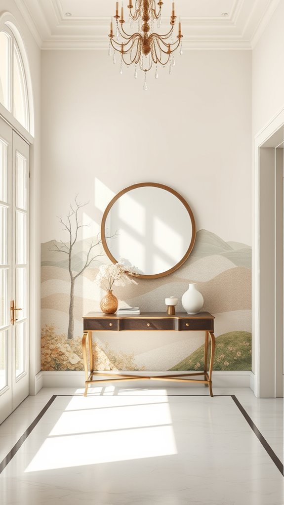 vibrant entryway mural designs