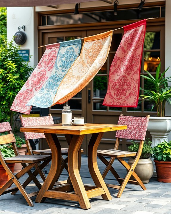 vibrant fabric banners enhance branding