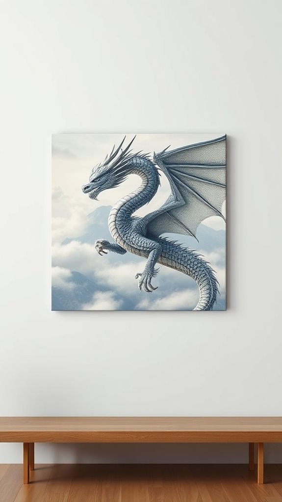 vibrant fantasy dragon art