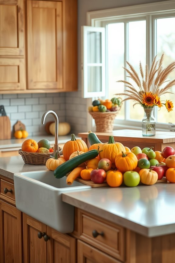vibrant farm stand display