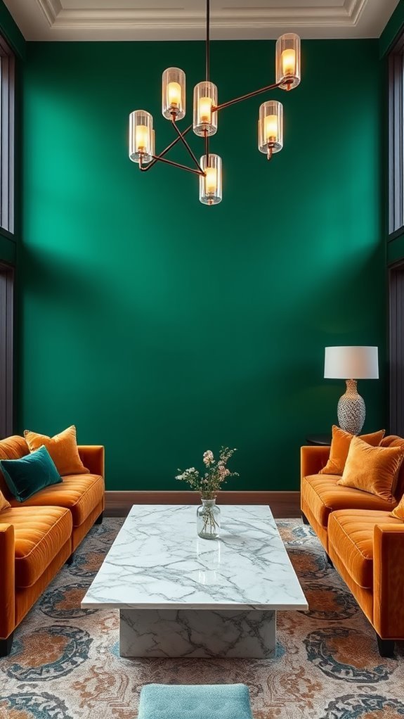 vibrant feature wall designs