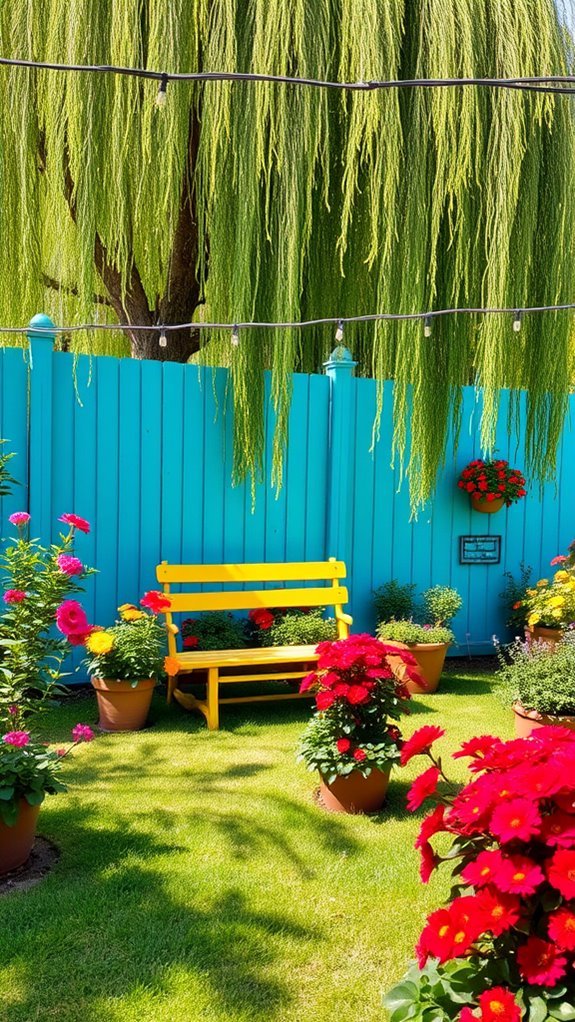 vibrant fence color transformations