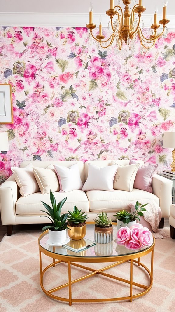 vibrant floral wall decor