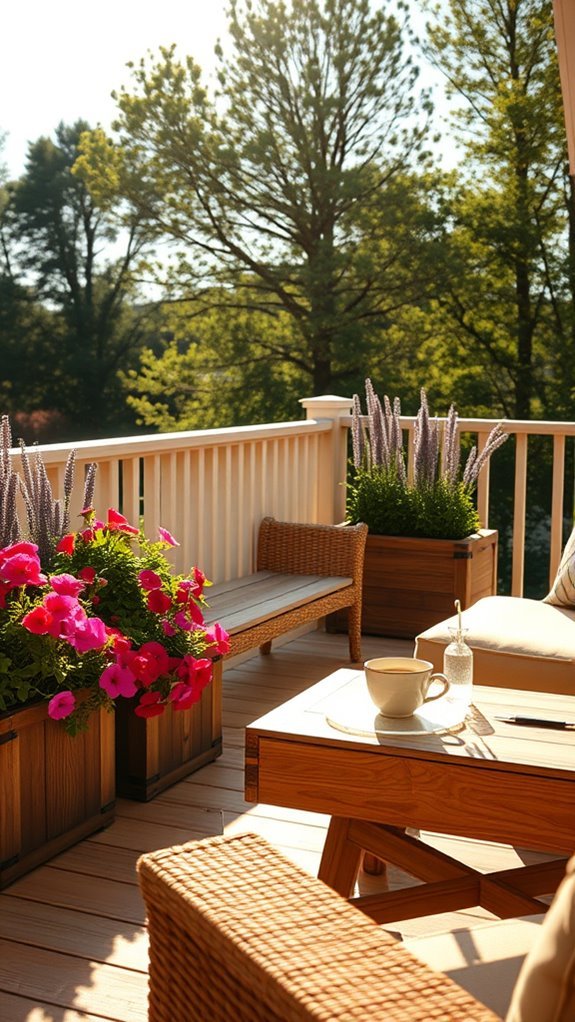 vibrant flowering border design