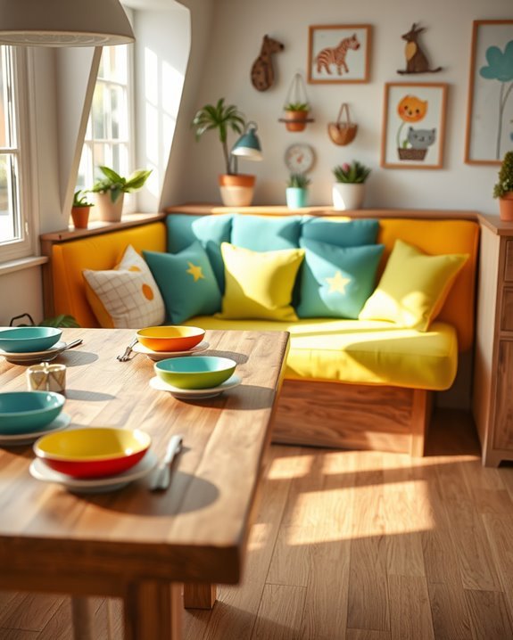 vibrant fun comfortable dining