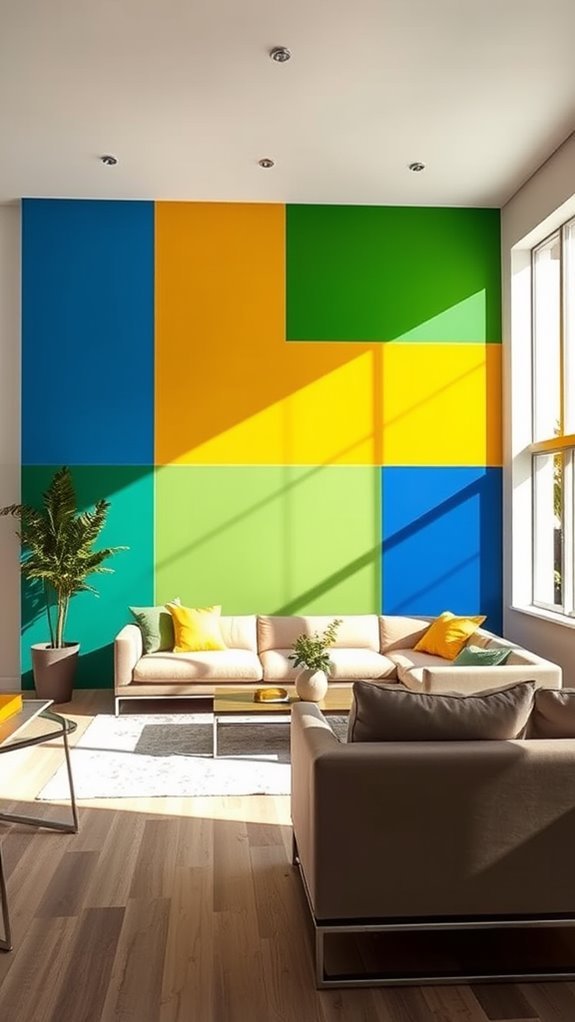 vibrant geometric color patterns
