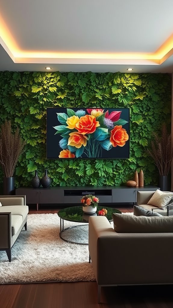 vibrant green artistic expression