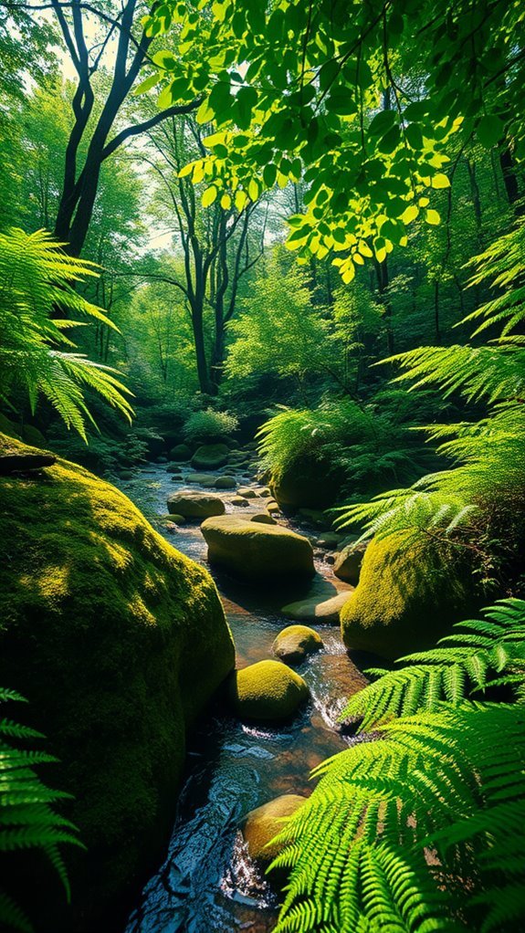 vibrant green nature photography