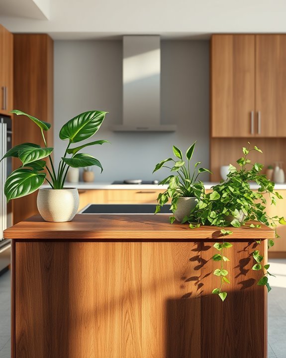 vibrant greenery for kitchens