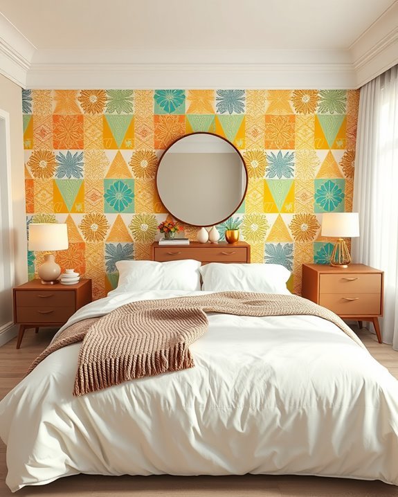 vibrant groovy bedroom decor