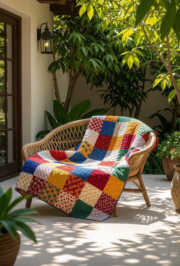 vibrant heirloom patchwork quilts