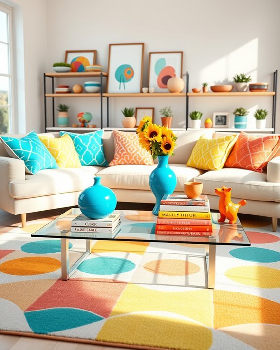 vibrant home decor accessories