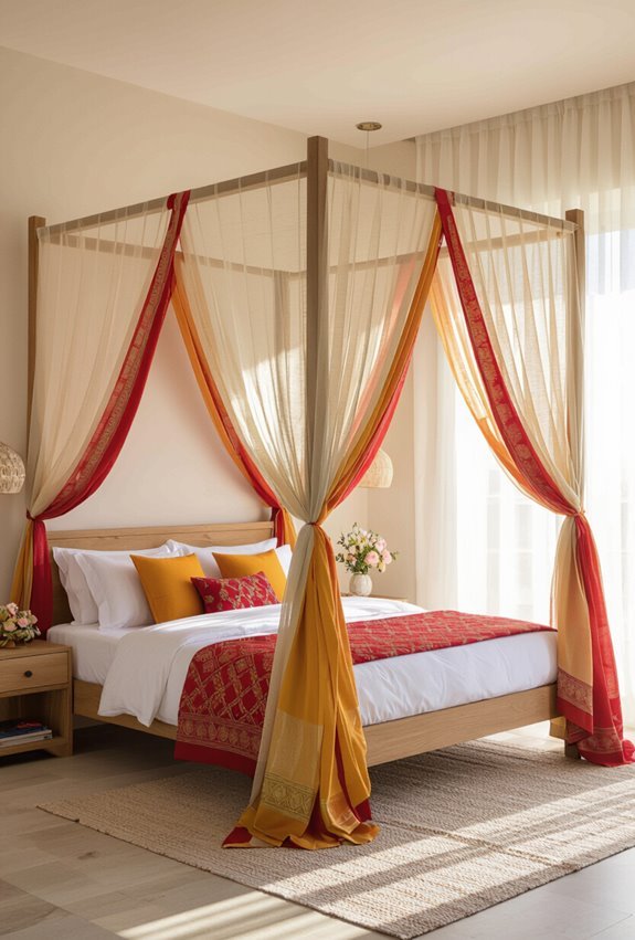 vibrant indian canopy styling
