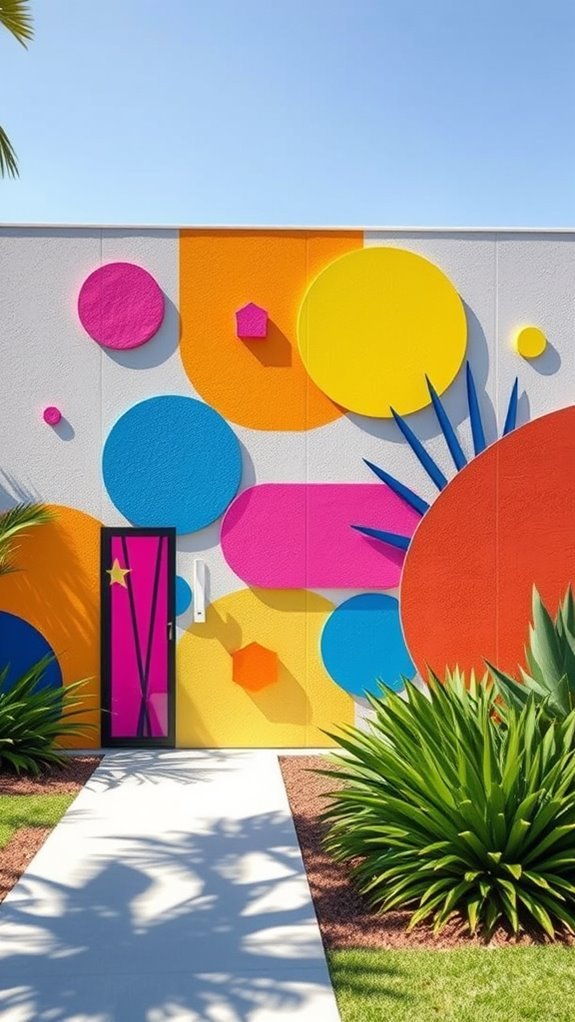 vibrant interactive outdoor art