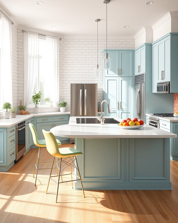 vibrant kitchen color schemes