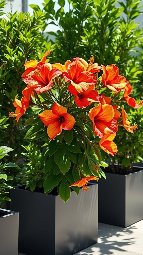 vibrant low maintenance tropical decor