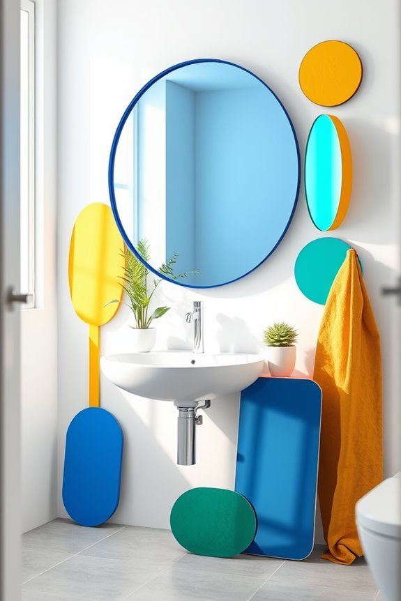 vibrant mirrors for bathrooms