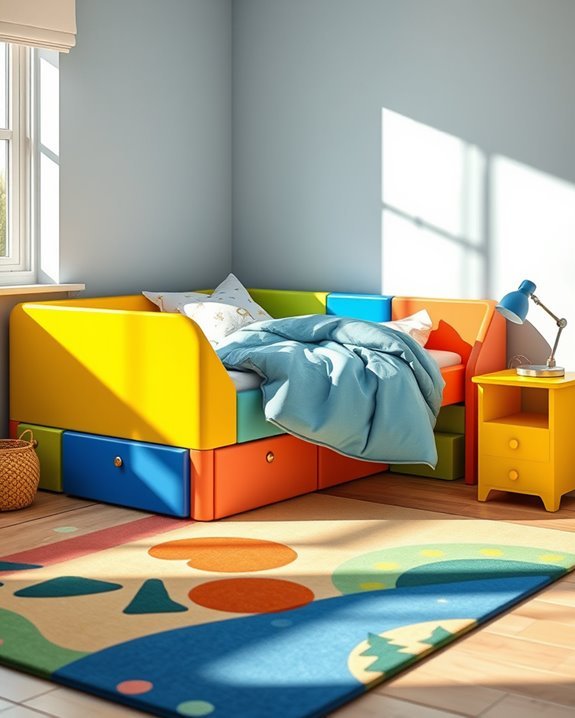 vibrant modular beds inspire creativity