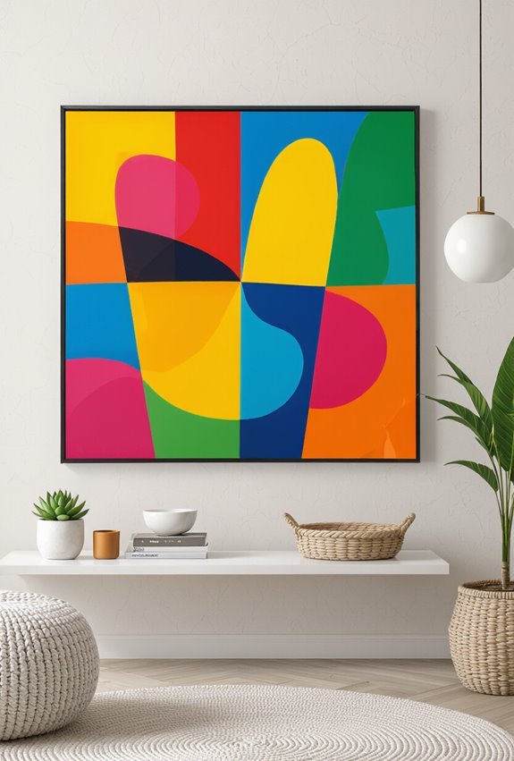 vibrant neon pop collages