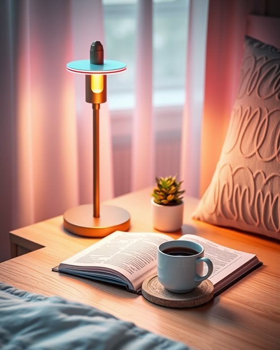 vibrant nostalgic bedside decor