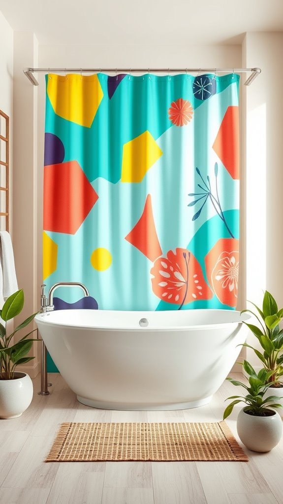vibrant patterns for bathrooms