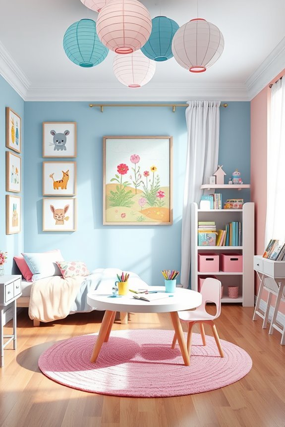 vibrant personalized artwork displays