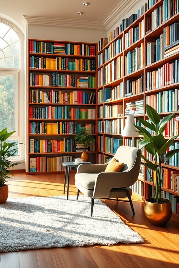 vibrant personalized bookshelf arrangements