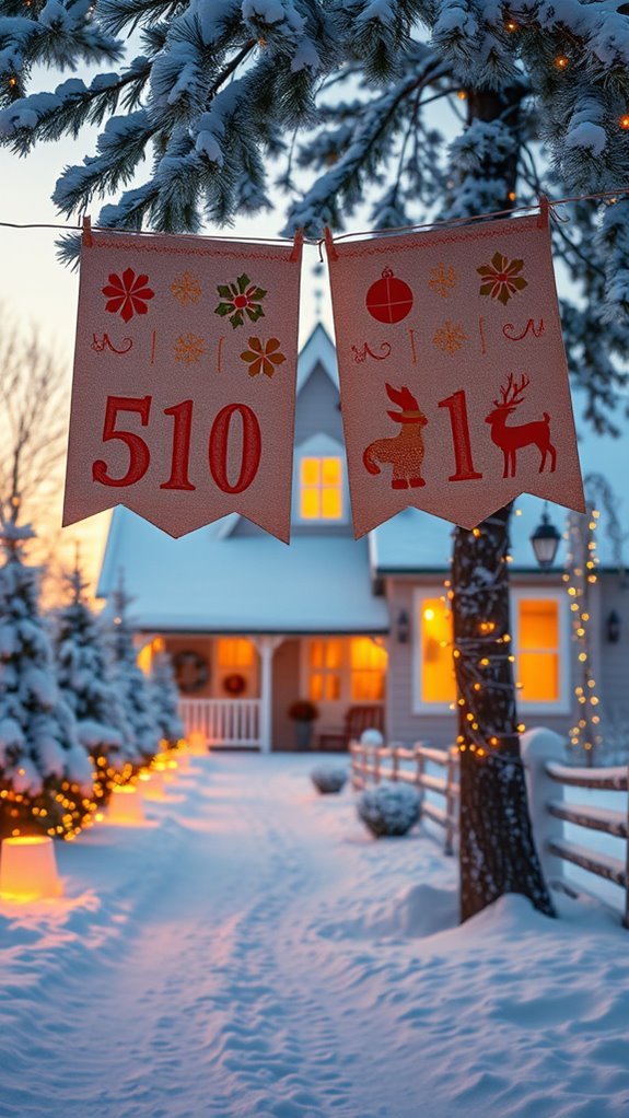 vibrant personalized holiday banners