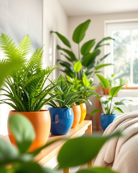 vibrant planters enhance personality