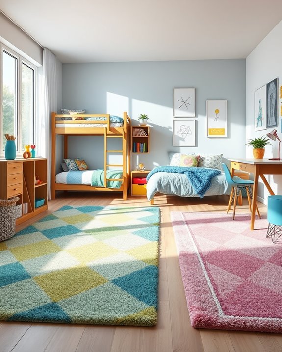 vibrant playful cozy rugs