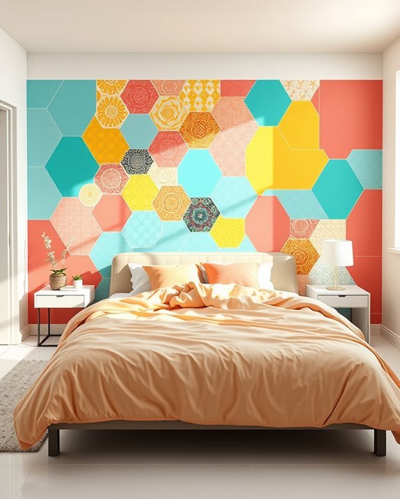 vibrant playful graphic tiles