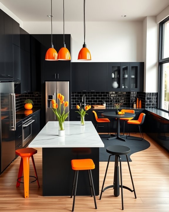 vibrant safe kitchen designs