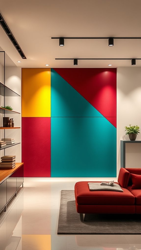 vibrant showroom color strategy