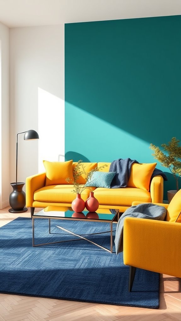vibrant small living room