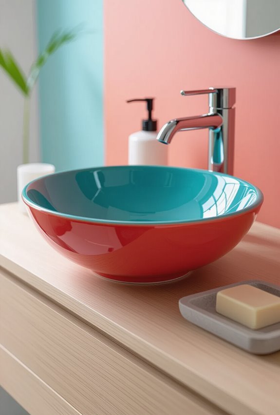 vibrant statement ceramic sinks