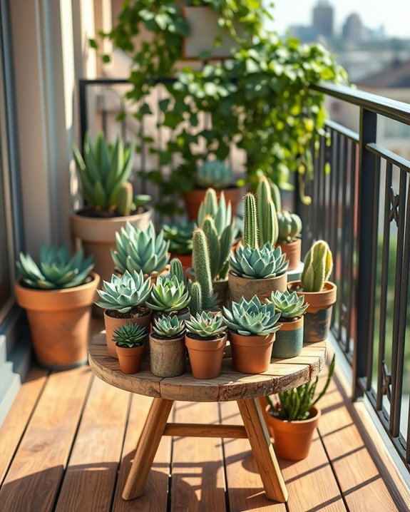 vibrant succulent display arrangements