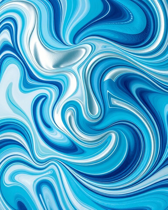 vibrant swirling kinetic designs