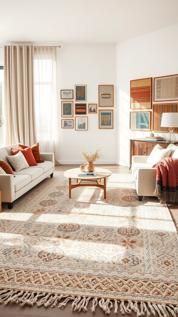 vibrant textile layering ideas