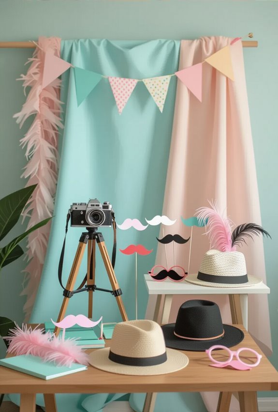 vibrant themed photo booth